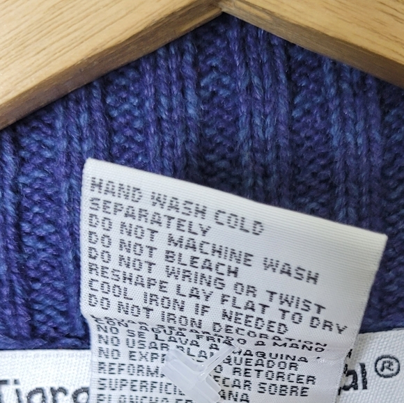 Tiara International Holiday Village Christmas Cardigan Sweater Full Zip Size XL - Picture 8 of 8